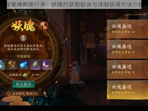 探索神都夜行录：妖魄的获取秘诀与详细获得方法介绍