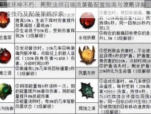 暗黑破坏神不朽：死灵法师召唤流装备配置指南与攻略详解：专业召唤技巧及配装策略探索