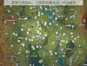 原神世界探秘：兰那罗拍摄地点一览全解析