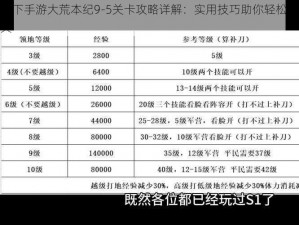 天下手游大荒本纪9-5关卡攻略详解：实用技巧助你轻松通关