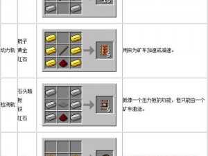 我的世界矿车制作详解：合成方法与使用指南