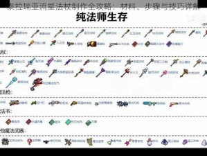 泰拉瑞亚流星法杖制作全攻略：材料、步骤与技巧详解