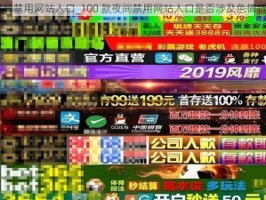 100款夜间禁用网站入口_100 款夜间禁用网站入口是否涉及色情低俗信息？