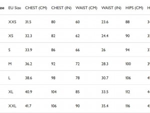 日本尺码和欧美尺码对照表：轻松选购全球服装