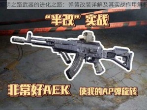 黎明之路武器的进化之路：弹簧改装详解及其实战作用解析