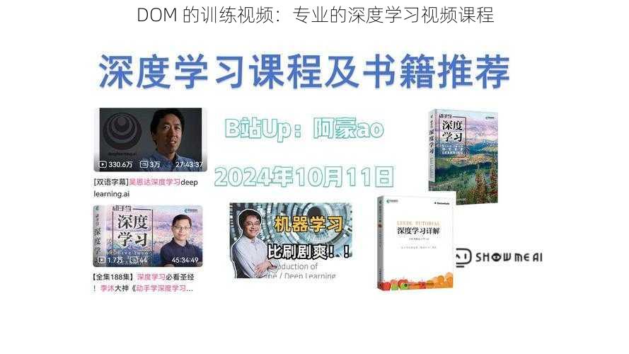 DOM 的训练视频：专业的深度学习视频课程