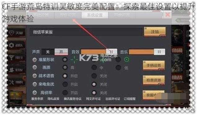 CF手游荒岛特训灵敏度完美配置：探索最佳设置以提升游戏体验