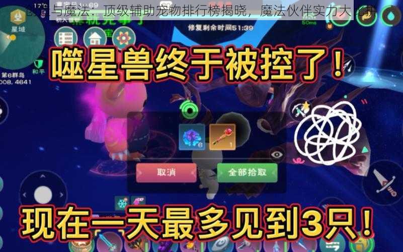 创造与魔法：顶级辅助宠物排行榜揭晓，魔法伙伴实力大比拼