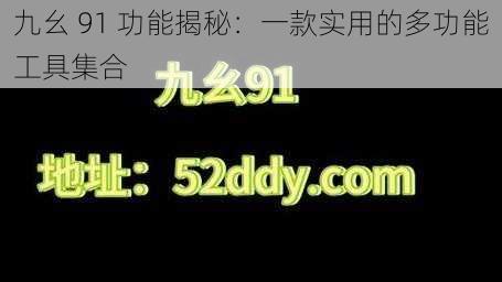 九幺 91 功能揭秘：一款实用的多功能工具集合