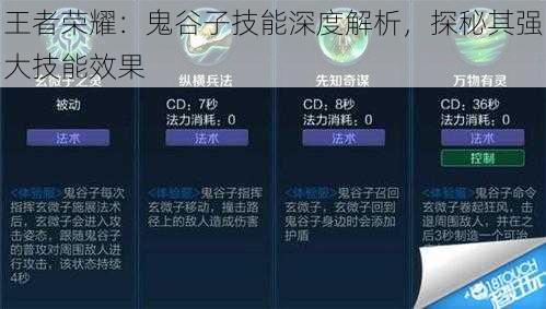 王者荣耀：鬼谷子技能深度解析，探秘其强大技能效果