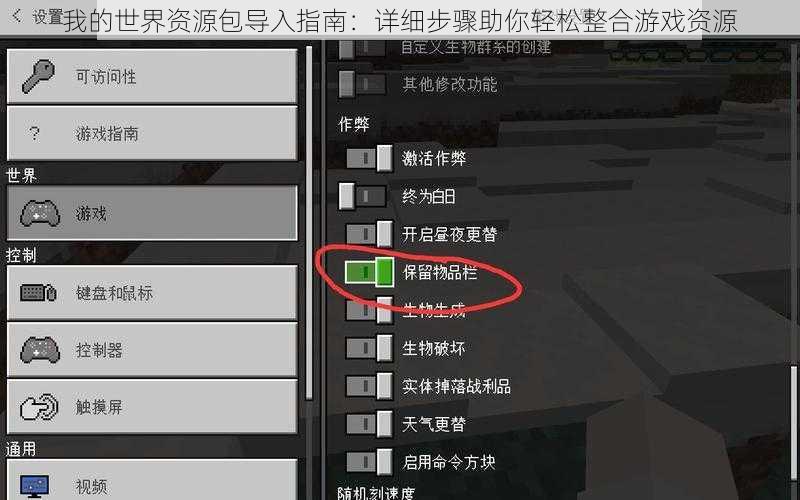 我的世界资源包导入指南：详细步骤助你轻松整合游戏资源