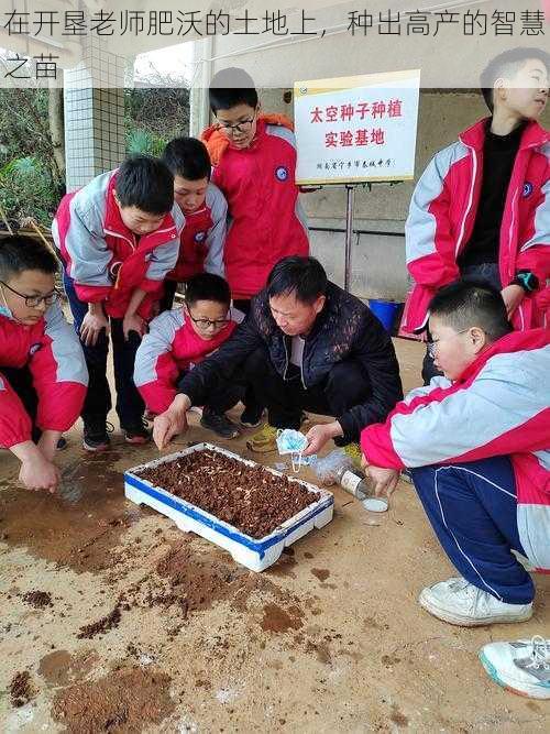 在开垦老师肥沃的土地上，种出高产的智慧之苗