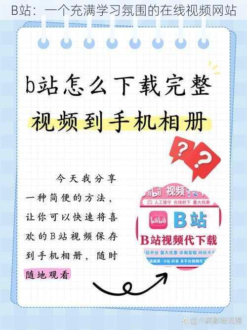 B站：一个充满学习氛围的在线视频网站