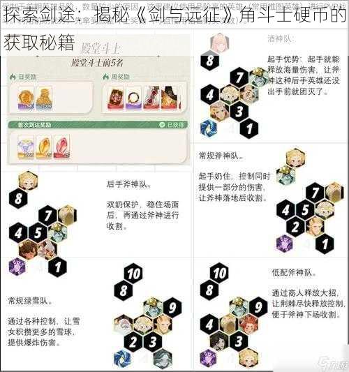 探索剑途：揭秘《剑与远征》角斗士硬币的获取秘籍