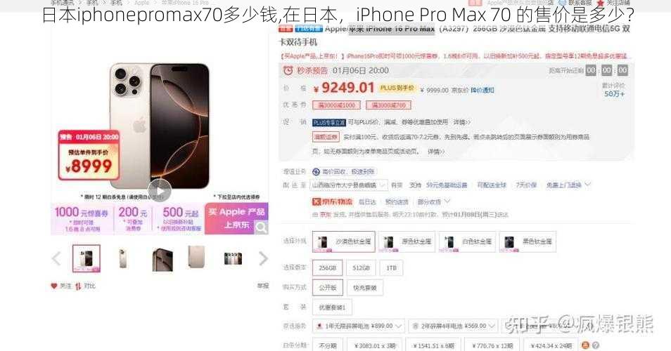 日本iphonepromax70多少钱,在日本，iPhone Pro Max 70 的售价是多少？