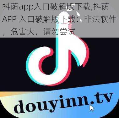 抖荫app入口破解版下载,抖荫 APP 入口破解版下载：非法软件，危害大，请勿尝试