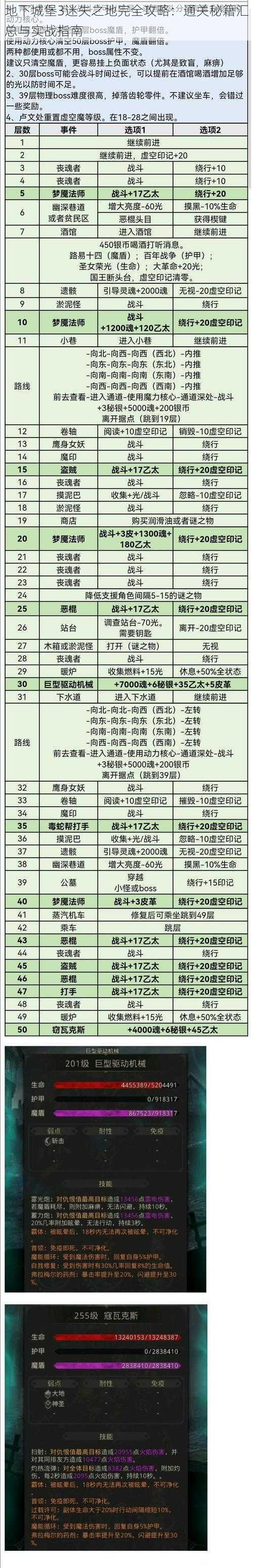 地下城堡3迷失之地完全攻略：通关秘籍汇总与实战指南