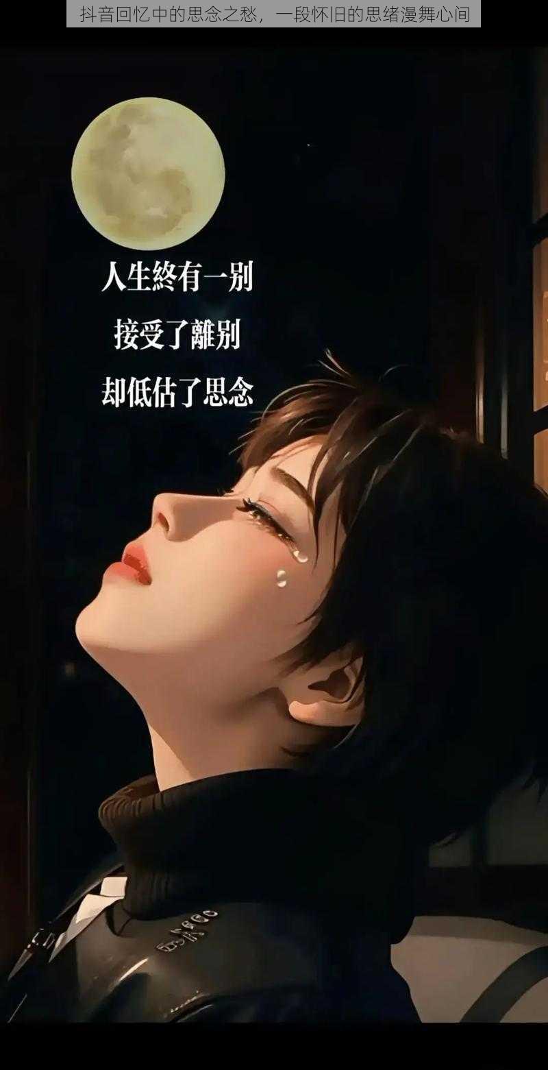 抖音回忆中的思念之愁，一段怀旧的思绪漫舞心间