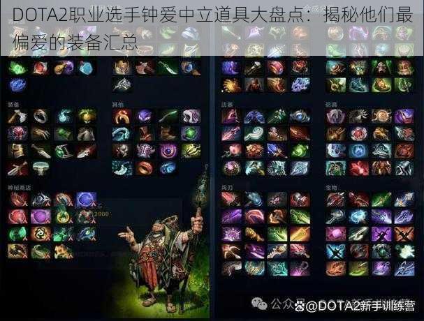 DOTA2职业选手钟爱中立道具大盘点：揭秘他们最偏爱的装备汇总