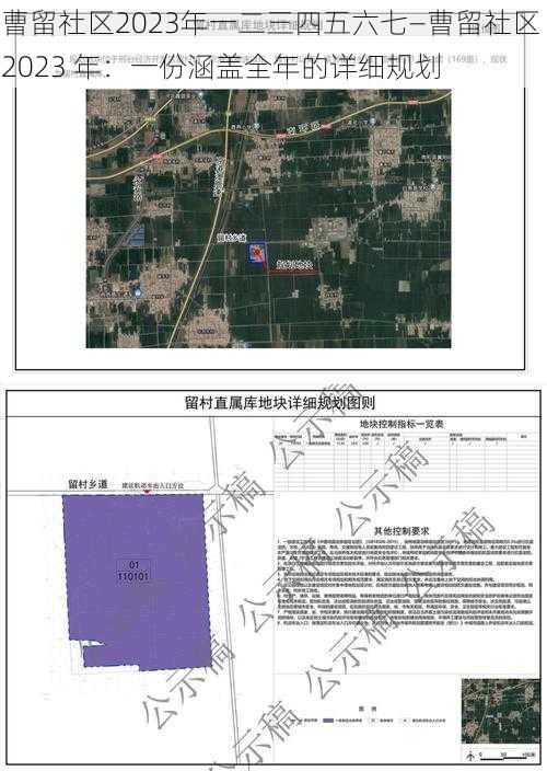 曹留社区2023年一二三四五六七—曹留社区 2023 年：一份涵盖全年的详细规划