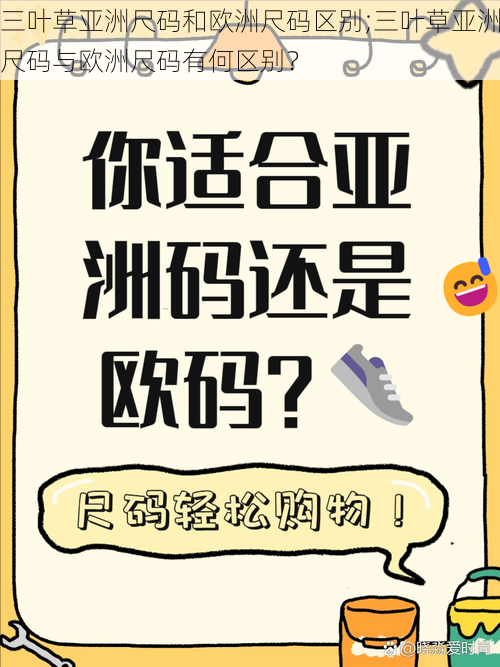 三叶草亚洲尺码和欧洲尺码区别;三叶草亚洲尺码与欧洲尺码有何区别？