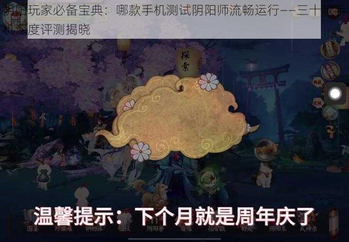 阴阳玩家必备宝典：哪款手机测试阴阳师流畅运行——三十款手机深度评测揭晓