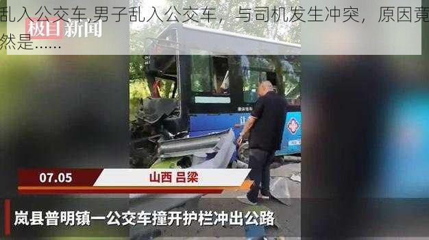 乱入公交车,男子乱入公交车，与司机发生冲突，原因竟然是……