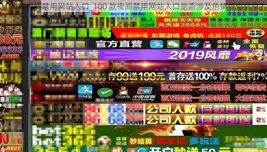 100款夜间禁用网站入口_100 款夜间禁用网站入口是否涉及色情低俗信息？