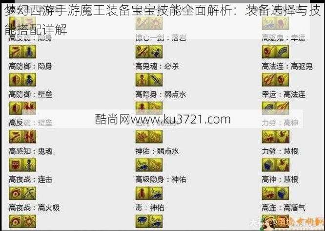 梦幻西游手游魔王装备宝宝技能全面解析：装备选择与技能搭配详解