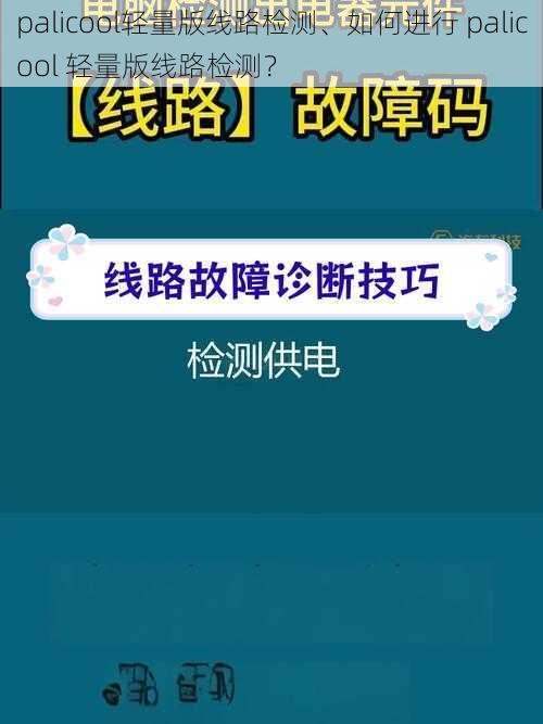 palicool轻量版线路检测、如何进行 palicool 轻量版线路检测？