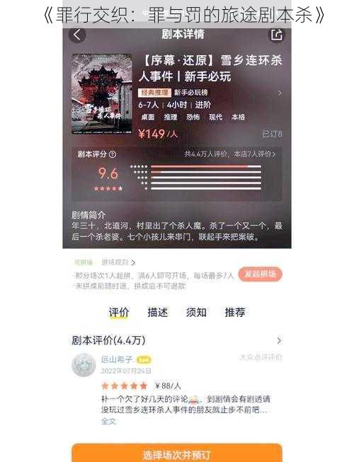 《罪行交织：罪与罚的旅途剧本杀》