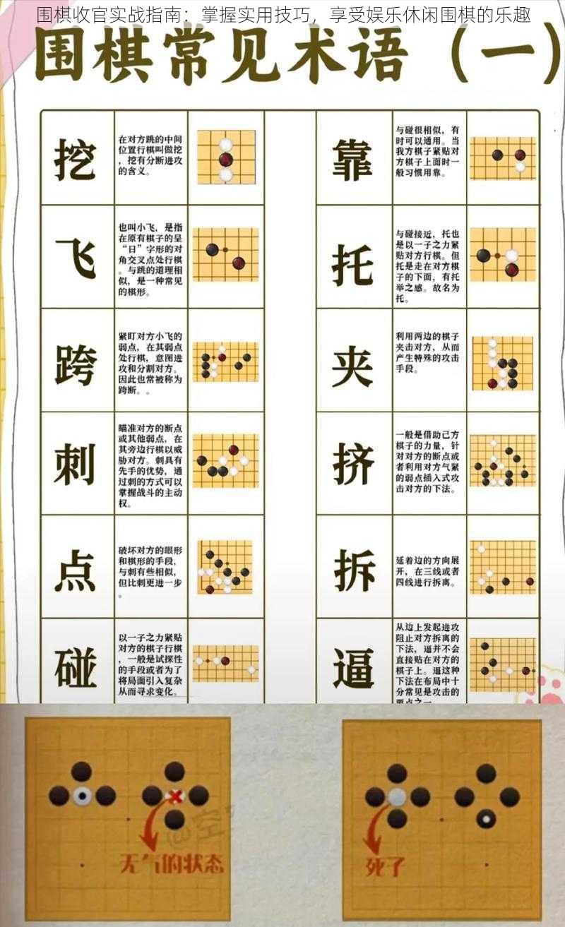 围棋收官实战指南：掌握实用技巧，享受娱乐休闲围棋的乐趣